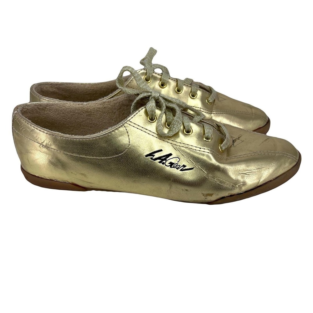 vintage 90s L.A. Gear gold‎ shoes sneakers 1990s